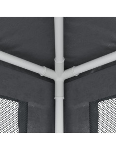 Tenda per Feste con 8 Pareti in Rete Antracite 3x9 m in HDPE