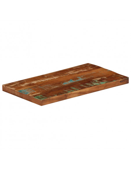 Piano Tavolo 60x20x2,5 cm Rettangolare in Massello di Recupero