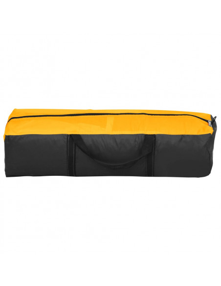 Tenda per Feste con LED e 4 Pareti 3,6x3,6x2,3 m Gialla