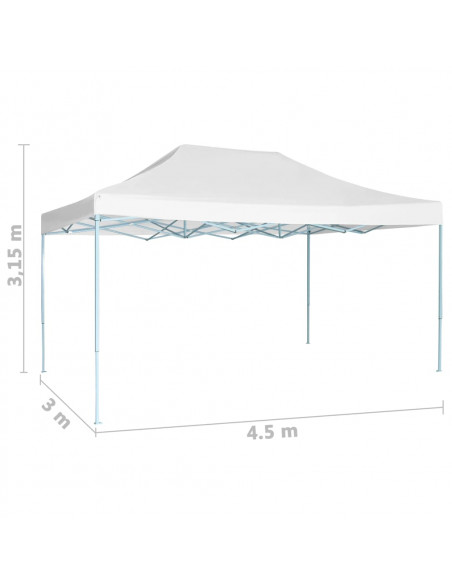 Tenda per Feste Pieghevole 3x4,5 m Bianca