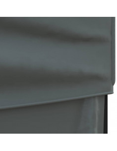 Tenda per Feste Pieghevole con Pareti Laterali Antracite 2x2 m