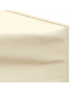 Tenda per Feste Pieghevole con Pareti Laterali Crema 3x6 m