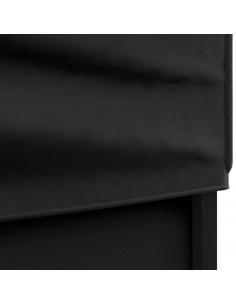 Tenda per Feste Pieghevole con Pareti Laterali Nero 2x2 m