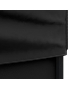 Tenda per Feste Pieghevole con Pareti Laterali Nero 3x3 m