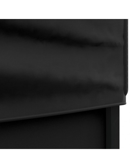 Tenda per Feste Pieghevole con Pareti Laterali Nero 3x3 m