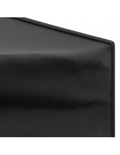 Tenda per Feste Pieghevole con Pareti Laterali Nero 3x6 m