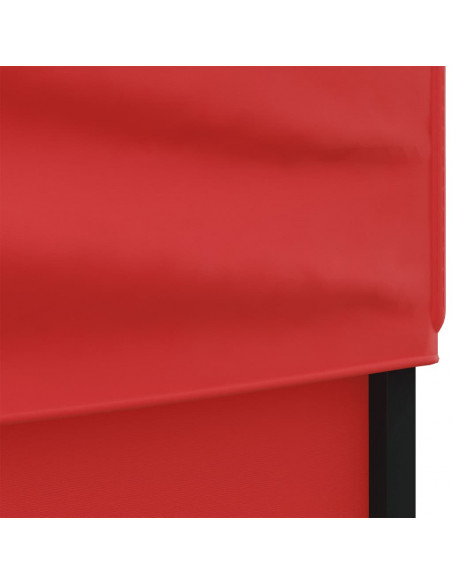 Tenda per Feste Pieghevole con Pareti Laterali Rosso 3x6 m