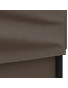 Tenda per Feste Pieghevole con Pareti Laterali Tortora 2x2 m