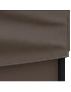 Tenda per Feste Pieghevole con Pareti Laterali Tortora 3x3 m