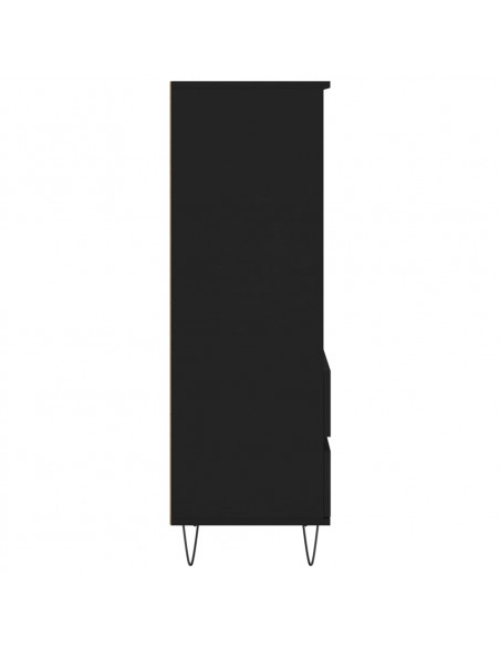 Credenza Nero 40x36x110 cm in Legno Multistrato
