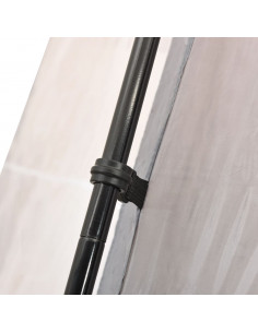 Tenda per Piscina in Tessuto 660x580x250 cm Grigia