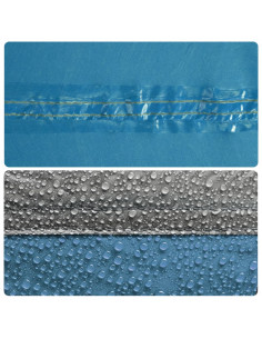 Tenda per Toilette Blu Impermeabile