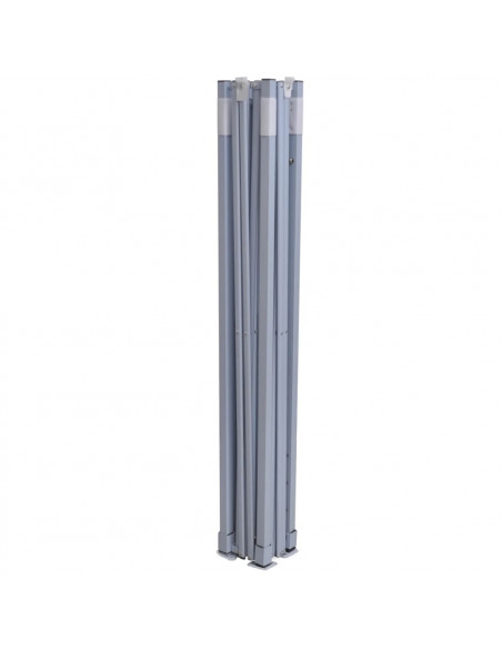 Tenda Pieghevole con 2 Pareti 3x3 m Crema