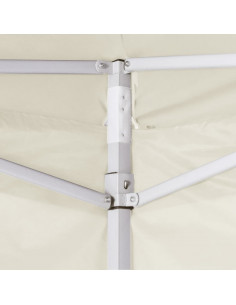 Tenda Pieghevole Crema 3 x 3 m con 4 Pareti