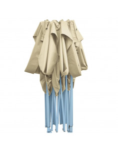 Tenda Pieghevole Pop-Up 3x4,5 m Bianco Crema