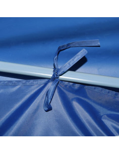 Tenda Pieghevole Pop-Up con 5 Pareti Laterali 3x9 m Blu