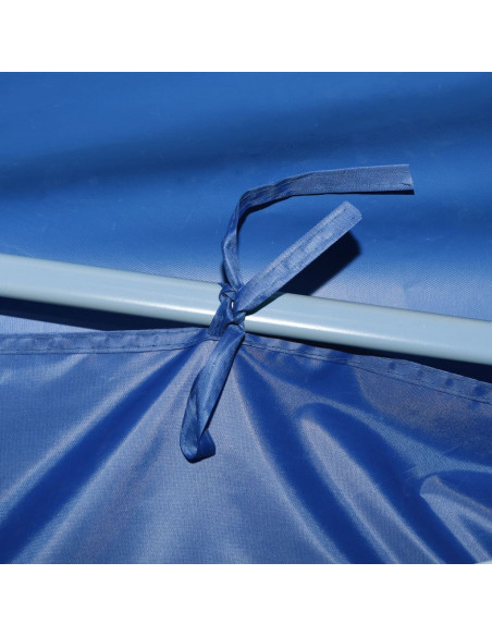 Tenda Pieghevole Pop-Up con 5 Pareti Laterali 3x9 m Blu