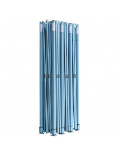 Tenda Pieghevole Pop-Up con 8 Pareti Laterali 3x9 m Blu