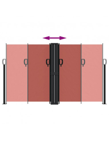 Tenda da Sole Laterale Retrattile Terracotta 140x1200 cm