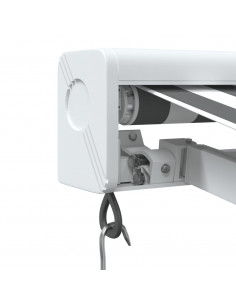 Tenda Retrattile Antracite e Bianca 4x3 m Tessuto e Alluminio