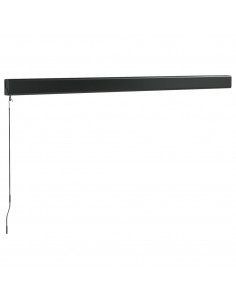 Tenda Retrattile Arancione e Marrone 3x2,5m Tessuto e Alluminio