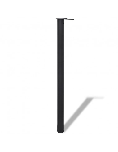 Set 4 gambe nere per tavolo regolabili in altezza 1100 mm