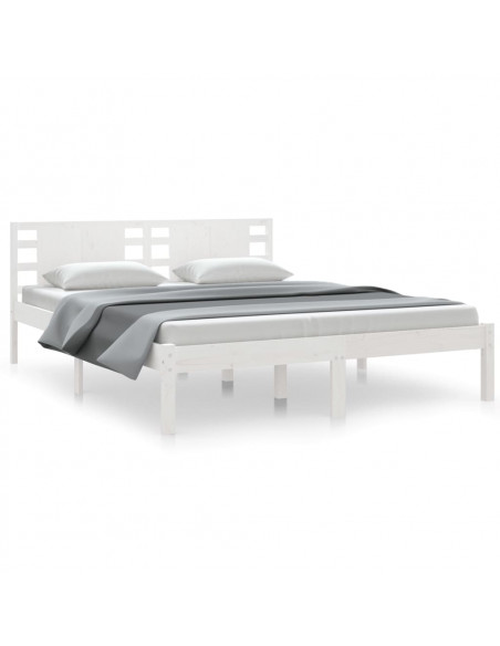 Giroletto Bianco in Legno Massello 150x200 cm King Size