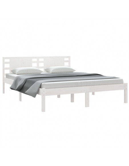 Giroletto Bianco in Legno Massello 150x200 cm King Size