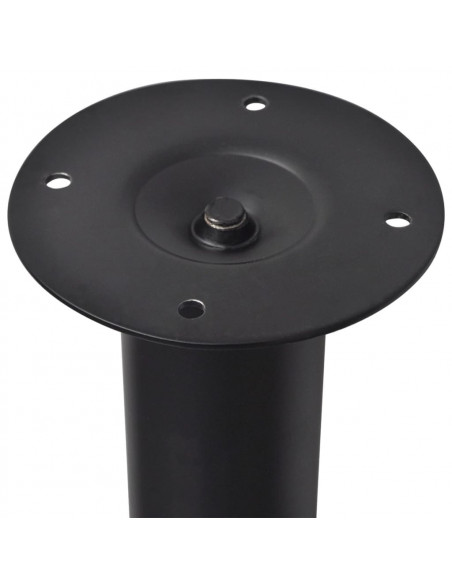 Gambe Telescopiche per Tavolo 4 pz Nero 710-1100 mm