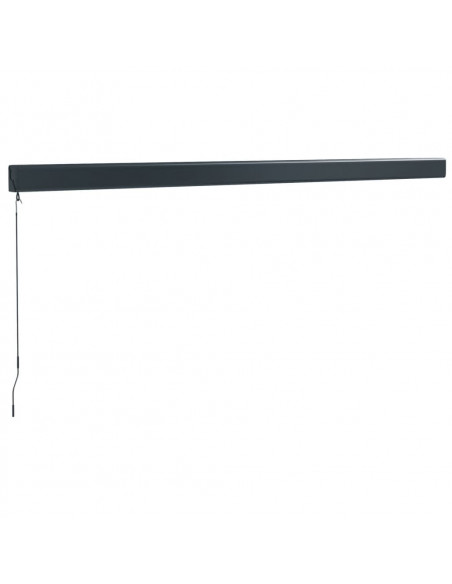 Tenda Sole Retrattile Arancione Marrone 4x3m Tessuto Alluminio