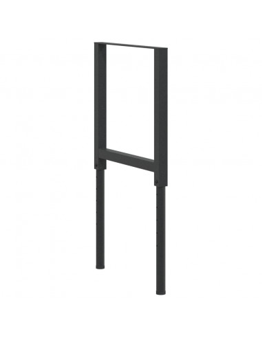 Telai per Banco da Lavoro 2 pz in Metallo 55x(69-95,5) cm Neri