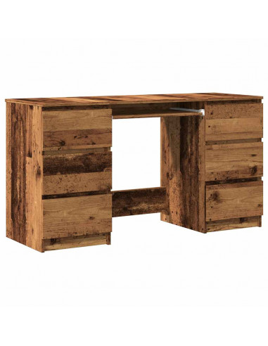 Scrivania Legno Antico 140x50x77 cm in Legno Multistrato