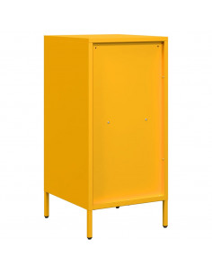 Credenza Giallo Senape 35x39x73,5 cm Acciaio Laminato a Freddo 2