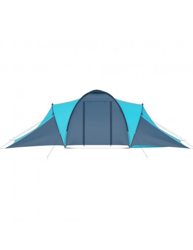 Tenda da Campeggio per 6 Persone Blu Marino e Azzurro