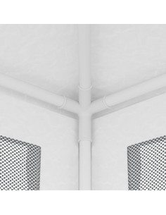 Tendone per Feste con 4 Pareti in Rete 2,5x2,5 m Bianco