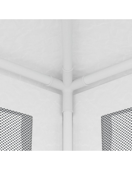 Tendone per Feste con 4 Pareti in Rete 2,5x2,5 m Bianco