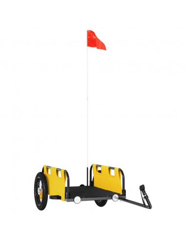 Rimorchio da Bici Giallo Oxford e Ferro