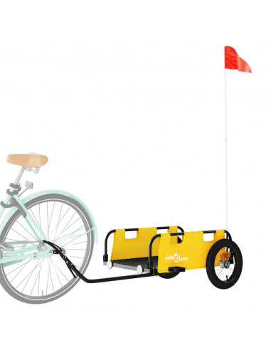 Rimorchio da Bici Giallo Oxford e Ferro