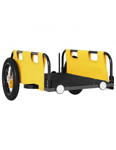 Rimorchio da Bici Giallo Oxford e Ferro