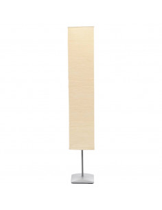 Lampada a Piantana con Supporto in Acciaio 135 cm Beige 2