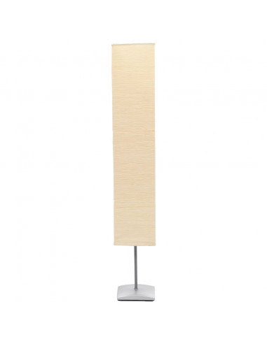 Lampada a Piantana con Supporto in Acciaio 135 cm Beige