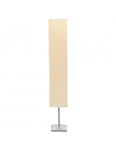 Lampada a Piantana con Supporto in Acciaio 135 cm Beige