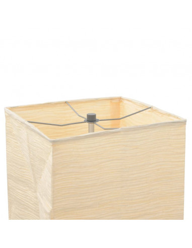 Lampada a Piantana con Supporto in Acciaio 135 cm Beige