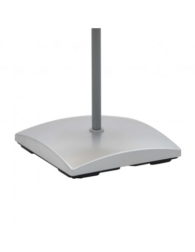 Lampada a Piantana con Supporto in Acciaio 135 cm Beige