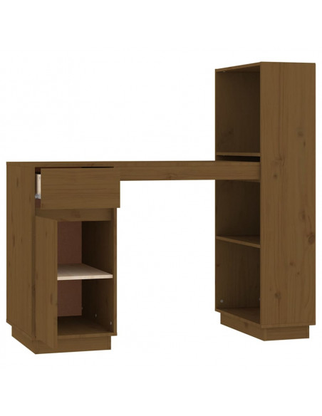 Scrivania Miele 110x53x117 cm in Legno Massello di Pino
