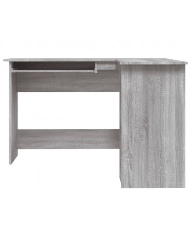 Scrivania Angolare Grigio Sonoma 120x140x75cm Legno Multistrato