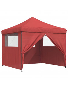 Tendone per Feste Pieghevole Pop-Up con 4 Pareti Bordò