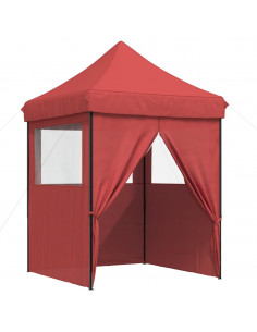 Tendone per Feste Pieghevole Pop-Up con 4 Pareti Bordò