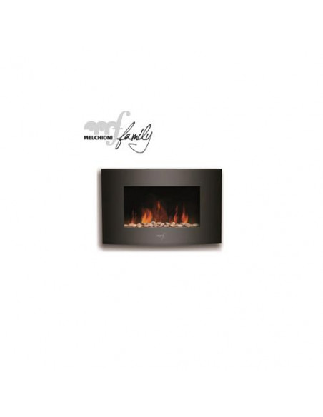 Termoconvettore Melchioni 158640050 WALLFLAME Nero