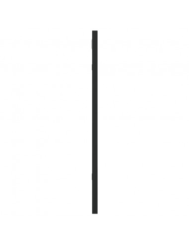 Specchio da Parete Nero 40x50 cm Rettangolare in Ferro